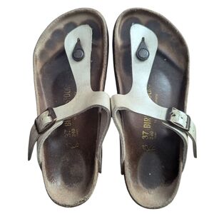 Birkenstock Gizeh in pearl white